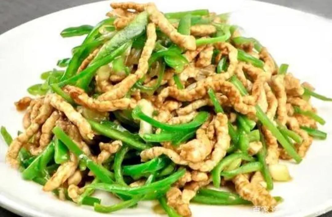 青椒炒肉丝的做法