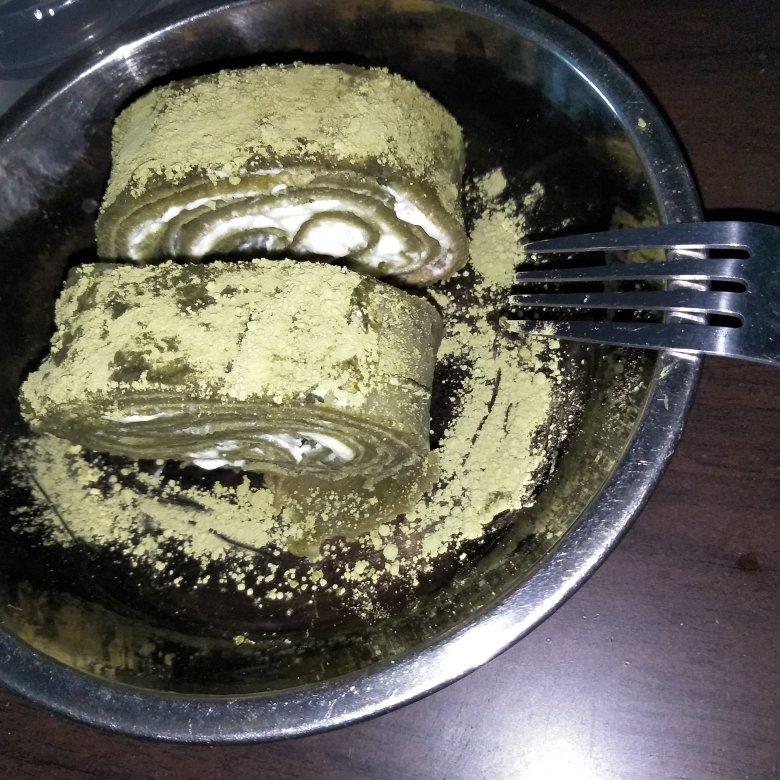 网红食谱│抹茶毛巾卷