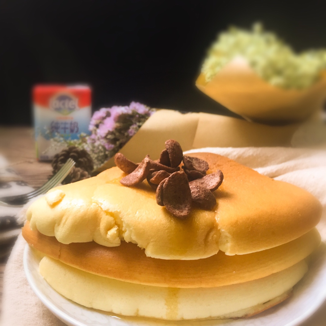 超级简单pancake【无黄油健康版】
