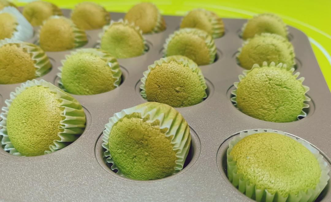 《Tinrry+》香草/抹茶/可可迷你戚风杯子小蛋糕，不用烫面也能湿润哦~