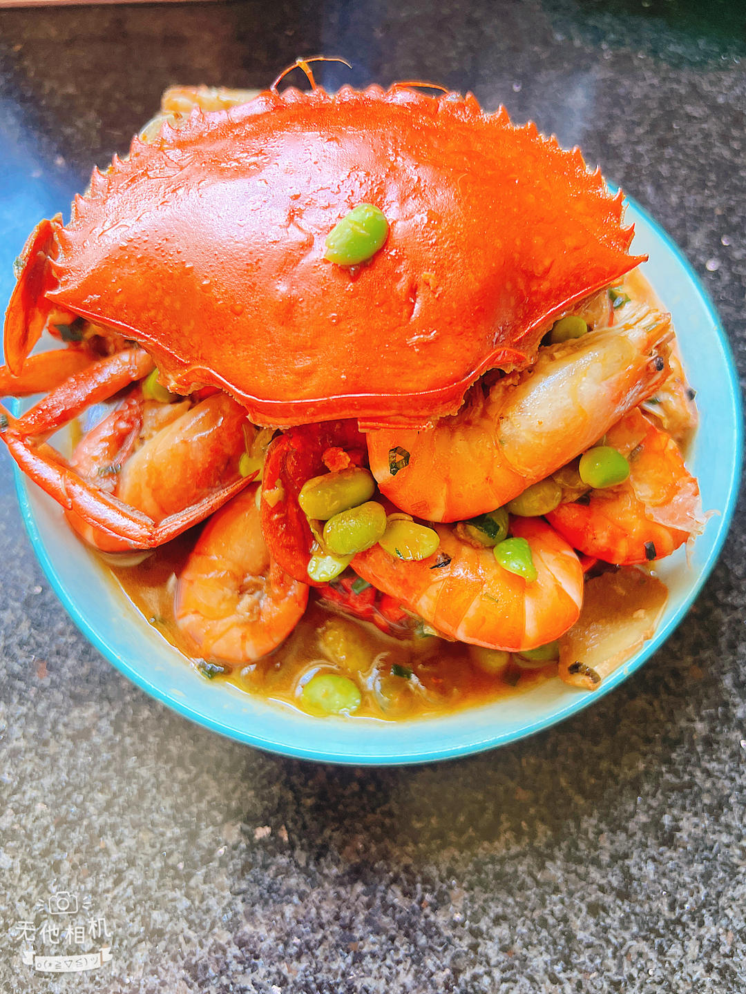 毛豆炒蟹（秋季日常料理）美善品小美食谱