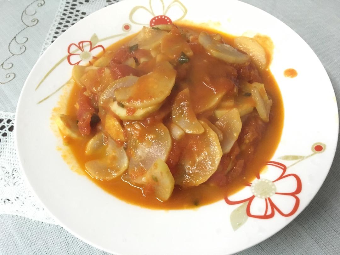 静静躺在美食的长河里做的夜开花炒番茄