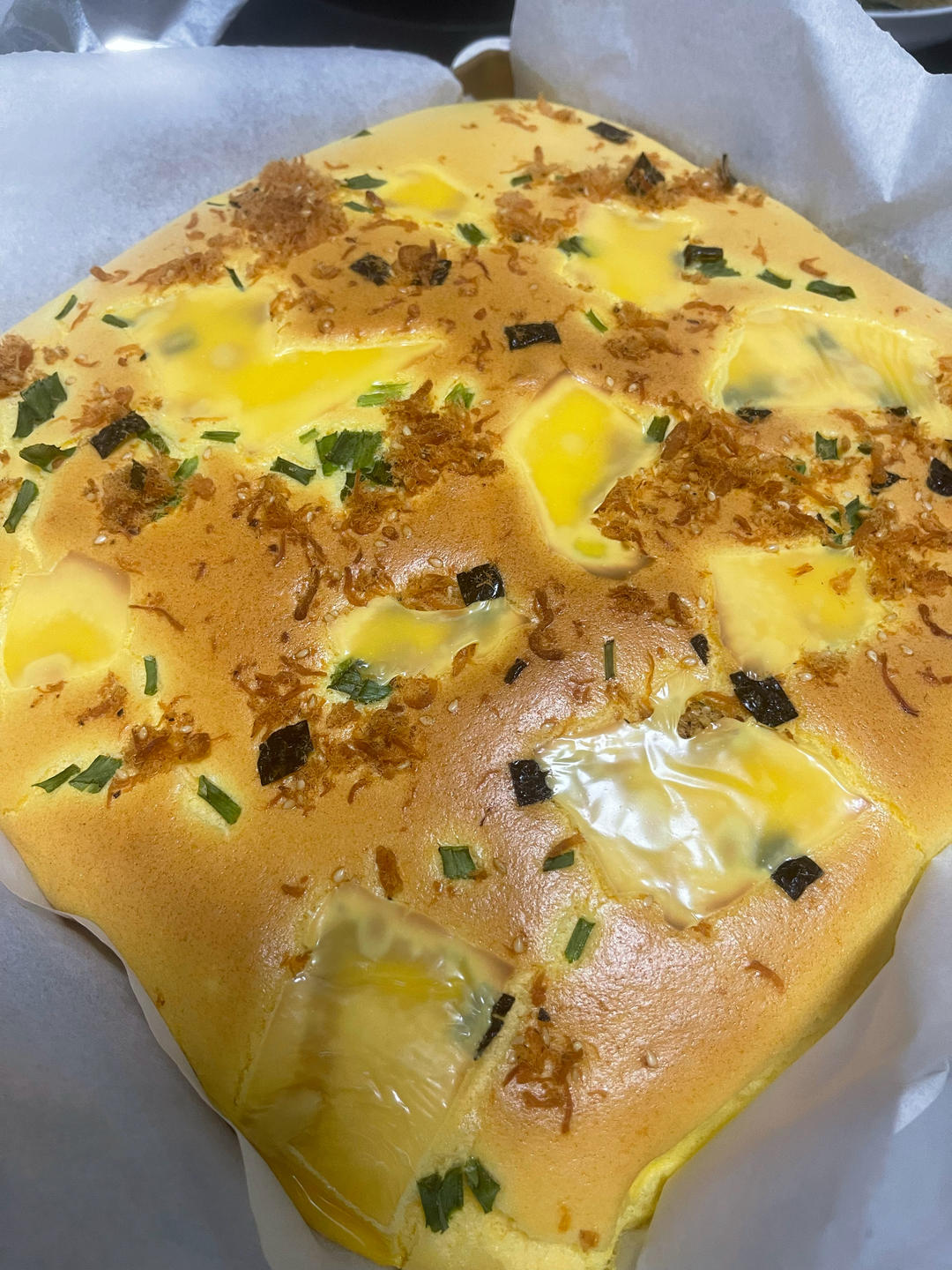 芝士夹心肉松蛋糕🍰