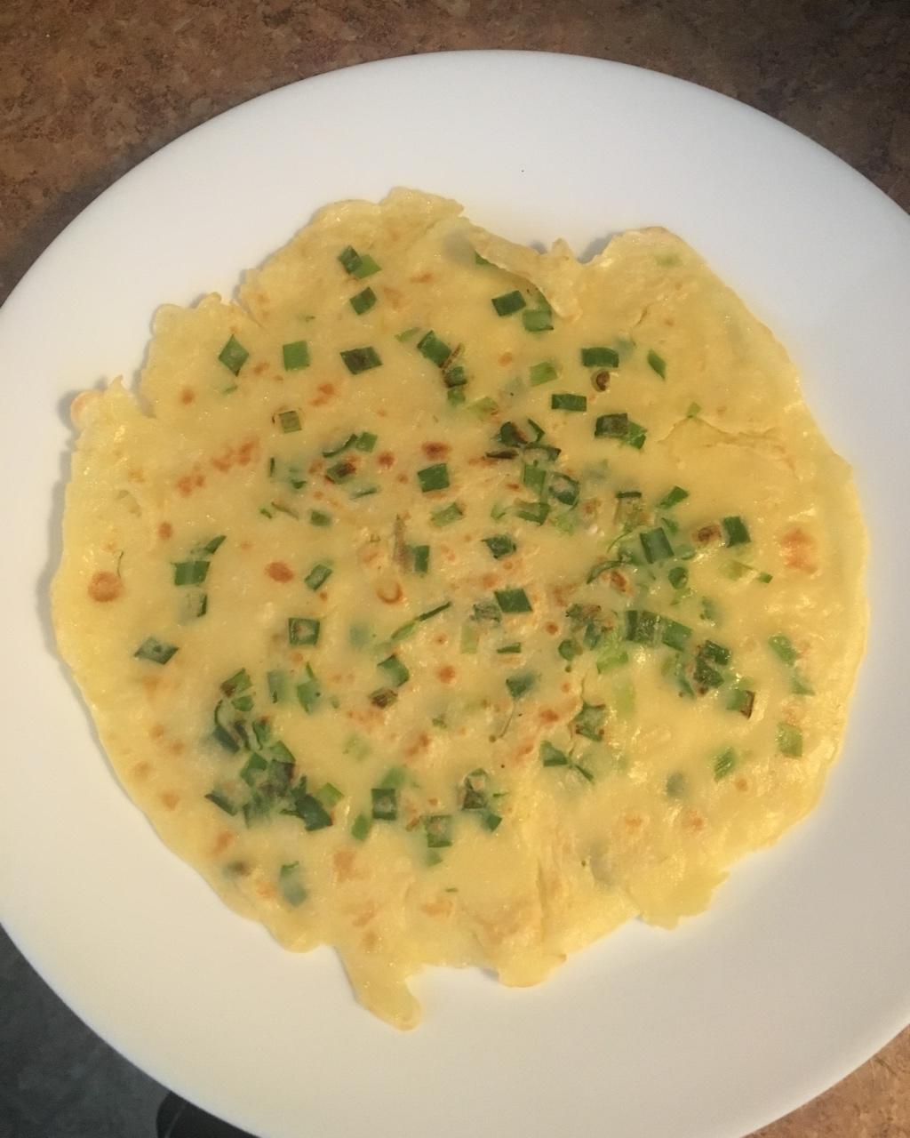 韭菜鸡蛋摊饼