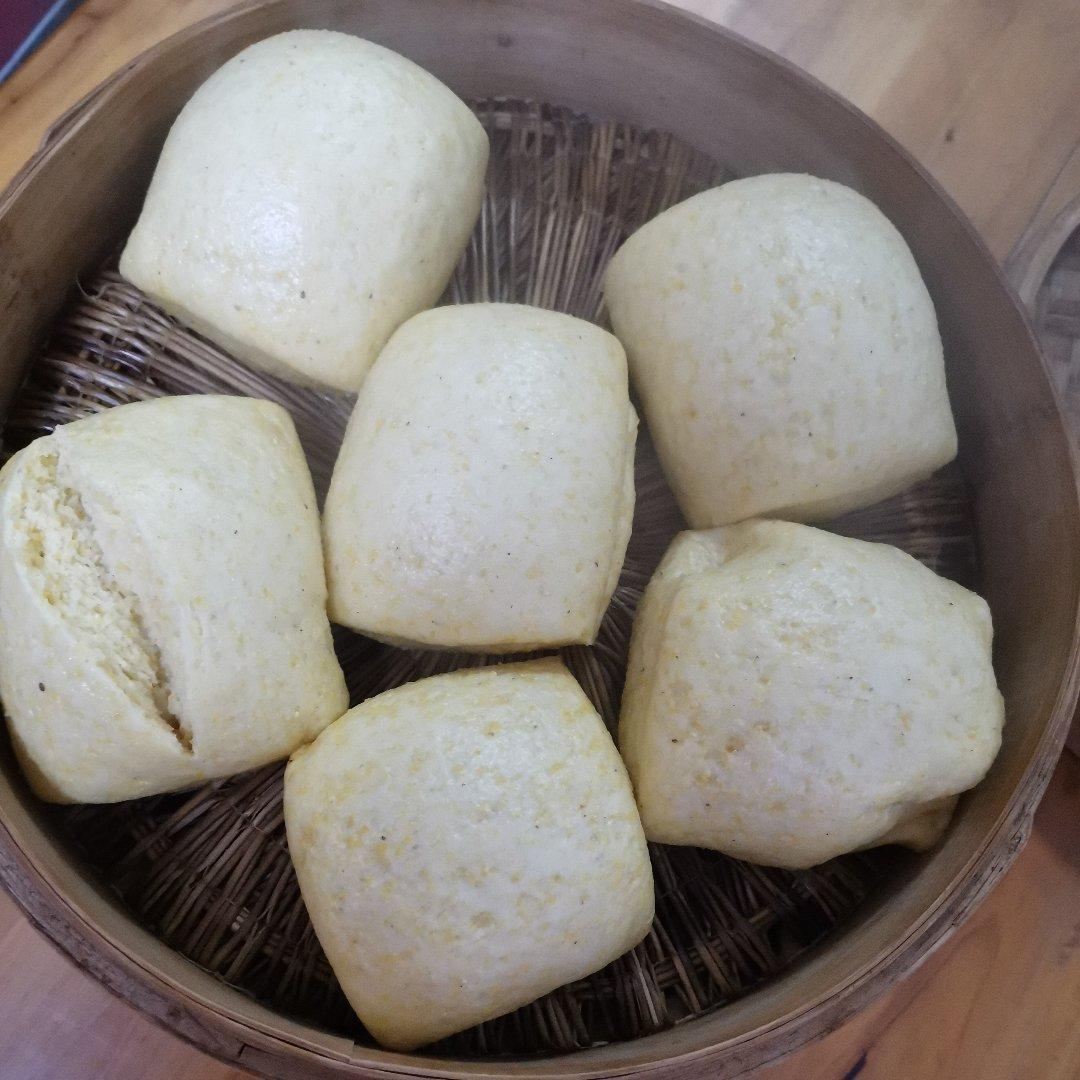奶香玉米面馒头（一次发酵）