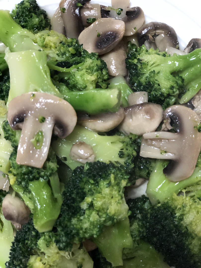 减肥之路——西兰花炒蘑菇 🥦🍋