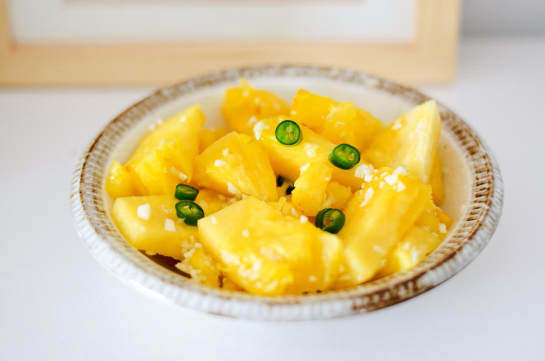 凉拌菠萝（米米姐教我的，超级爱）