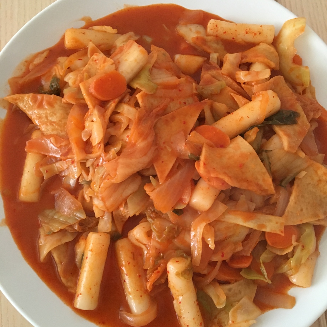 韩式辣炒年糕（or网红芝士套路之芝心年糕）