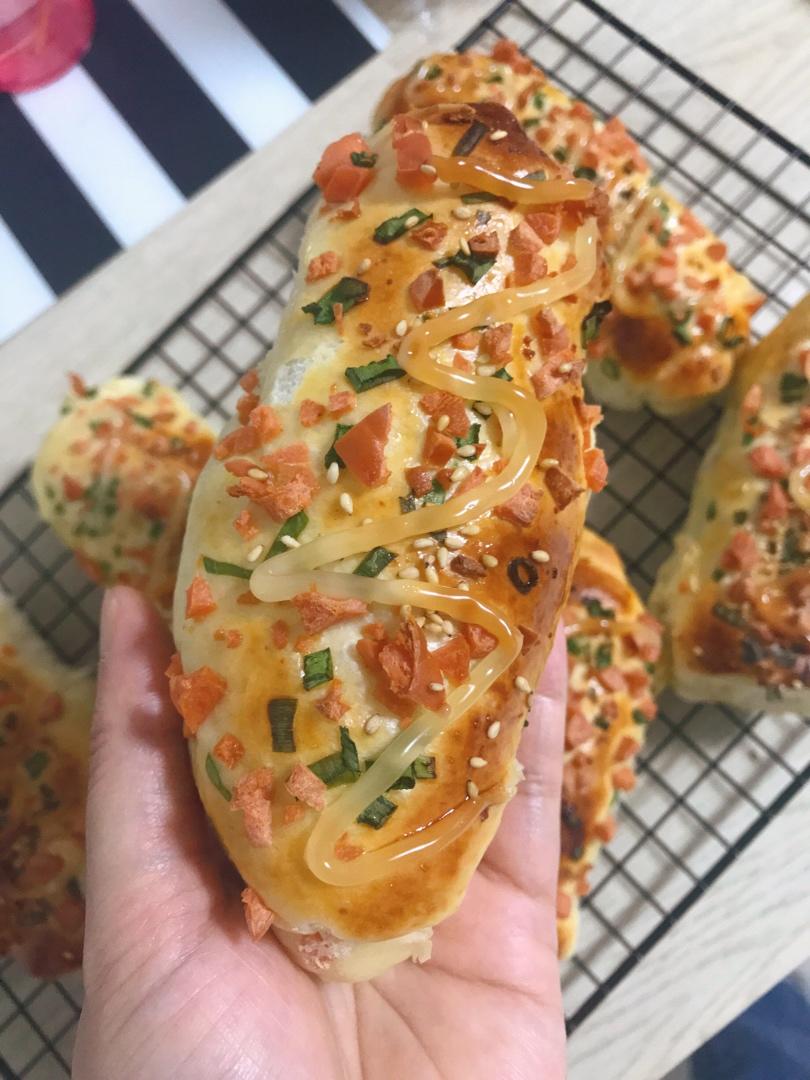 香葱火腿肉松面包