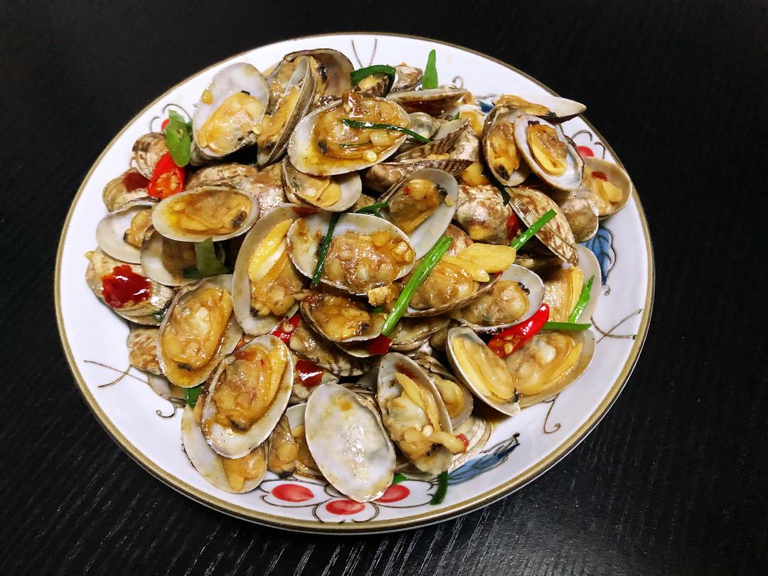 姜葱炒花甲的做法