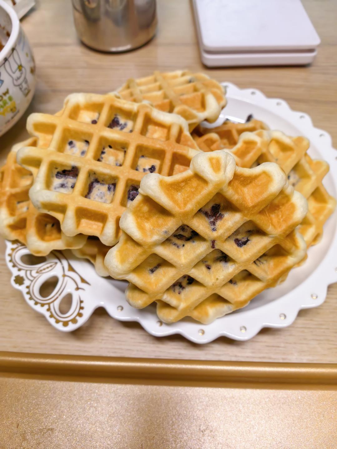 紫米华夫饼