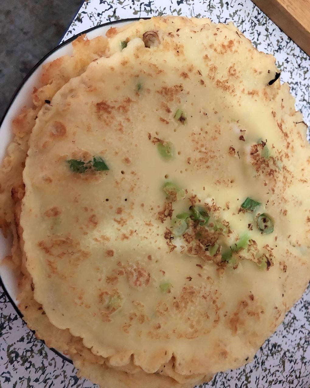 快速早餐鸡蛋葱花饼