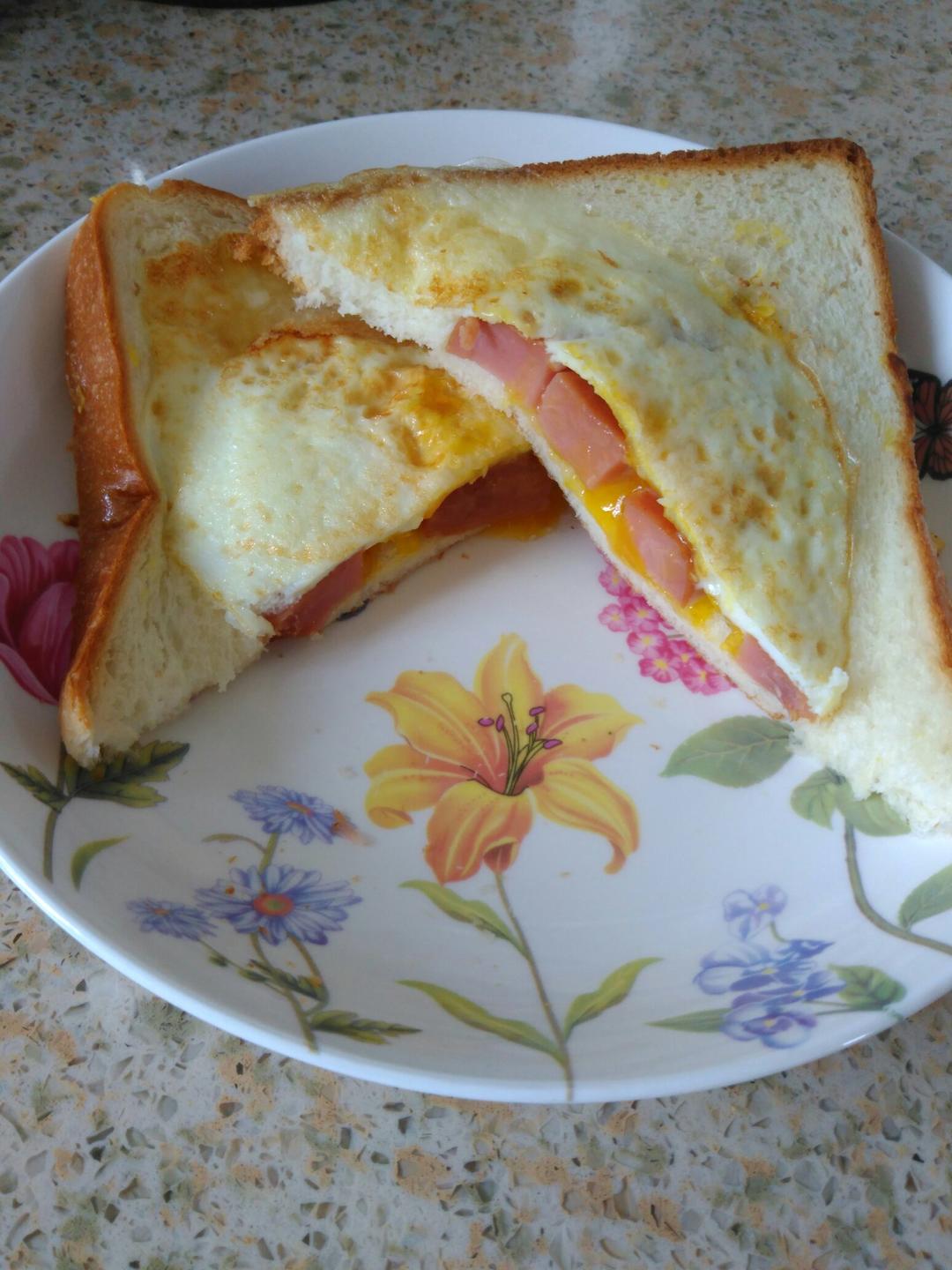 一片面包的三明治