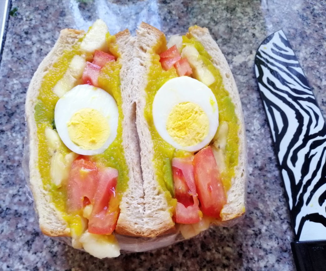 （我的减脂早餐24💕）健康无油『南瓜鸡蛋三明治』