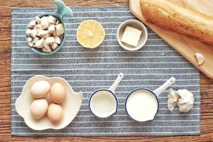 奶油蘑菇煮蛋的做法 步骤1