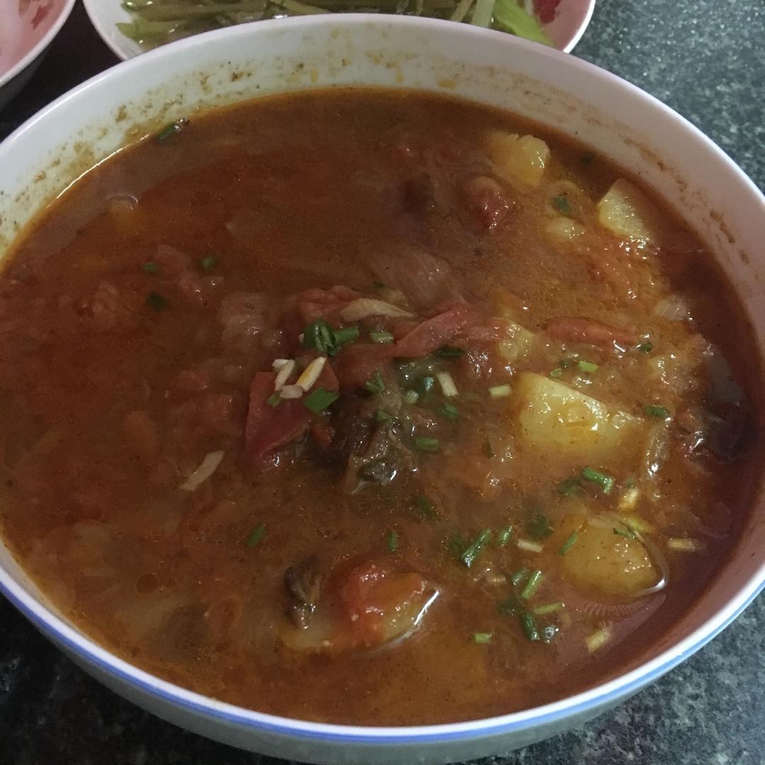 土豆炖牛肉