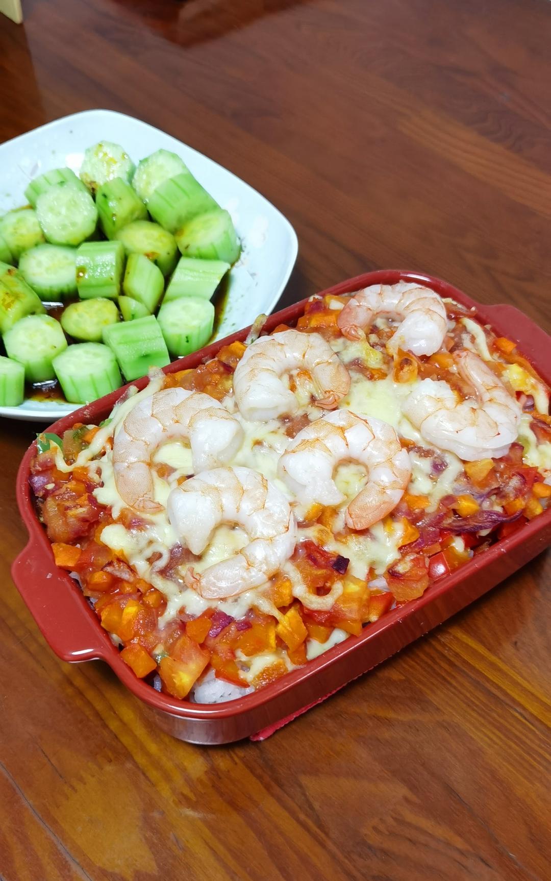 番茄鸡肉浓情焗饭【两人份】