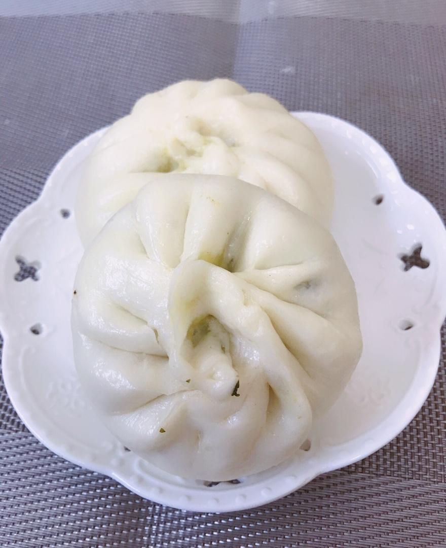 青菜香菇包子