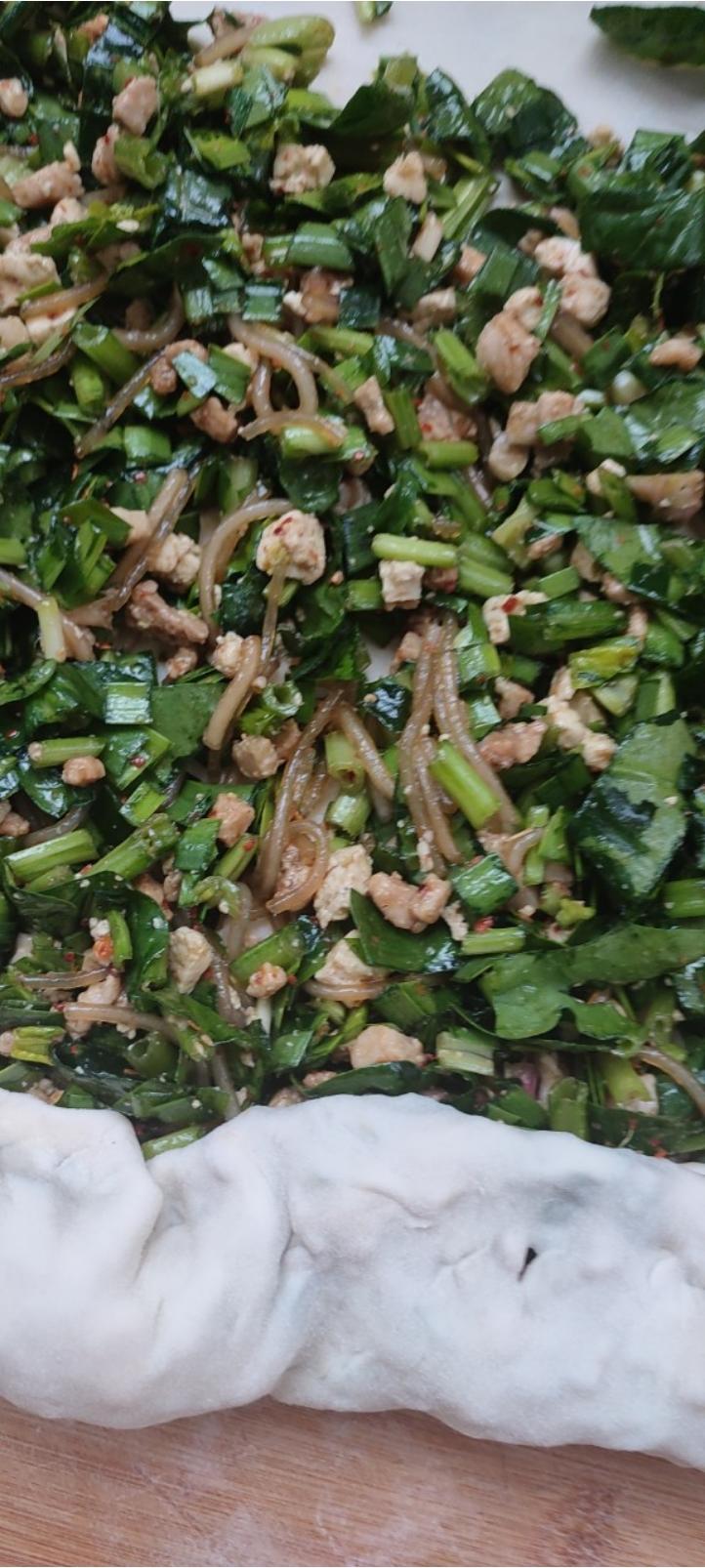 菠菜韭菜菜卷（孜卷）