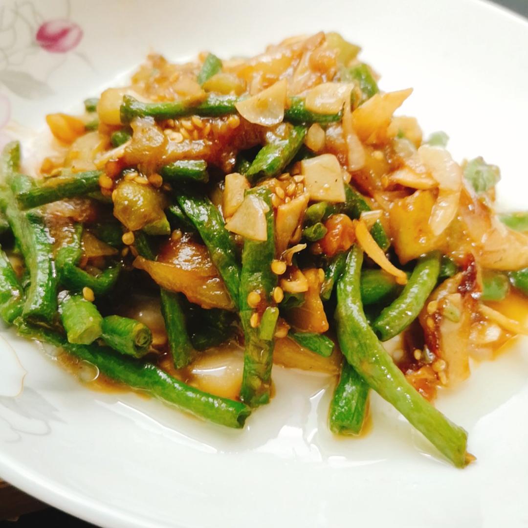 下饭好搭档—茄子炒豆角
