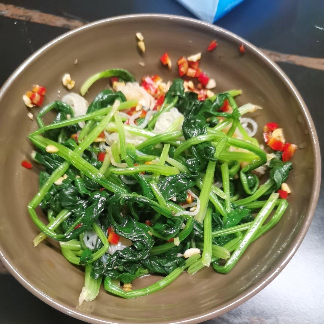 菠菜魔芋丝