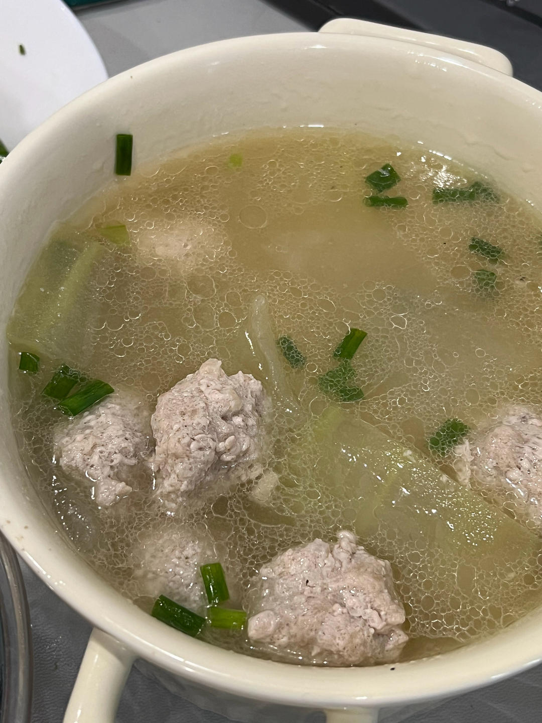 不用油不开油锅【冬瓜肉圆汤】