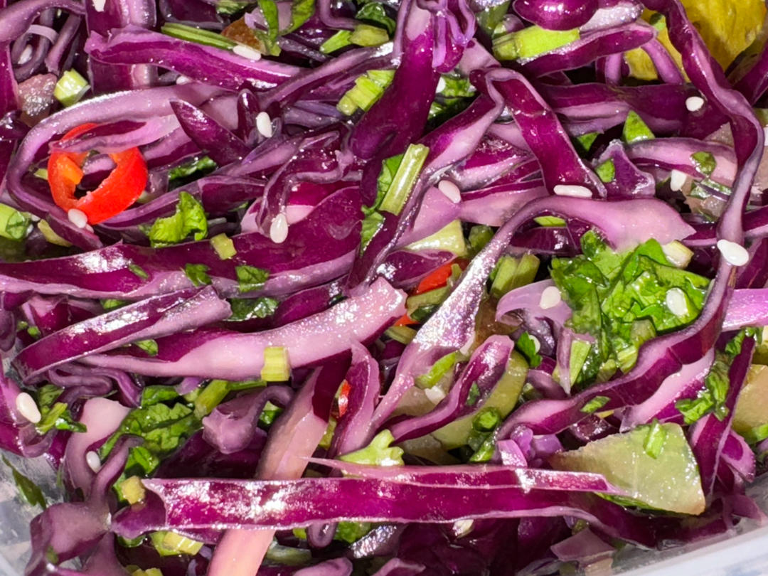 凉拌紫甘蓝