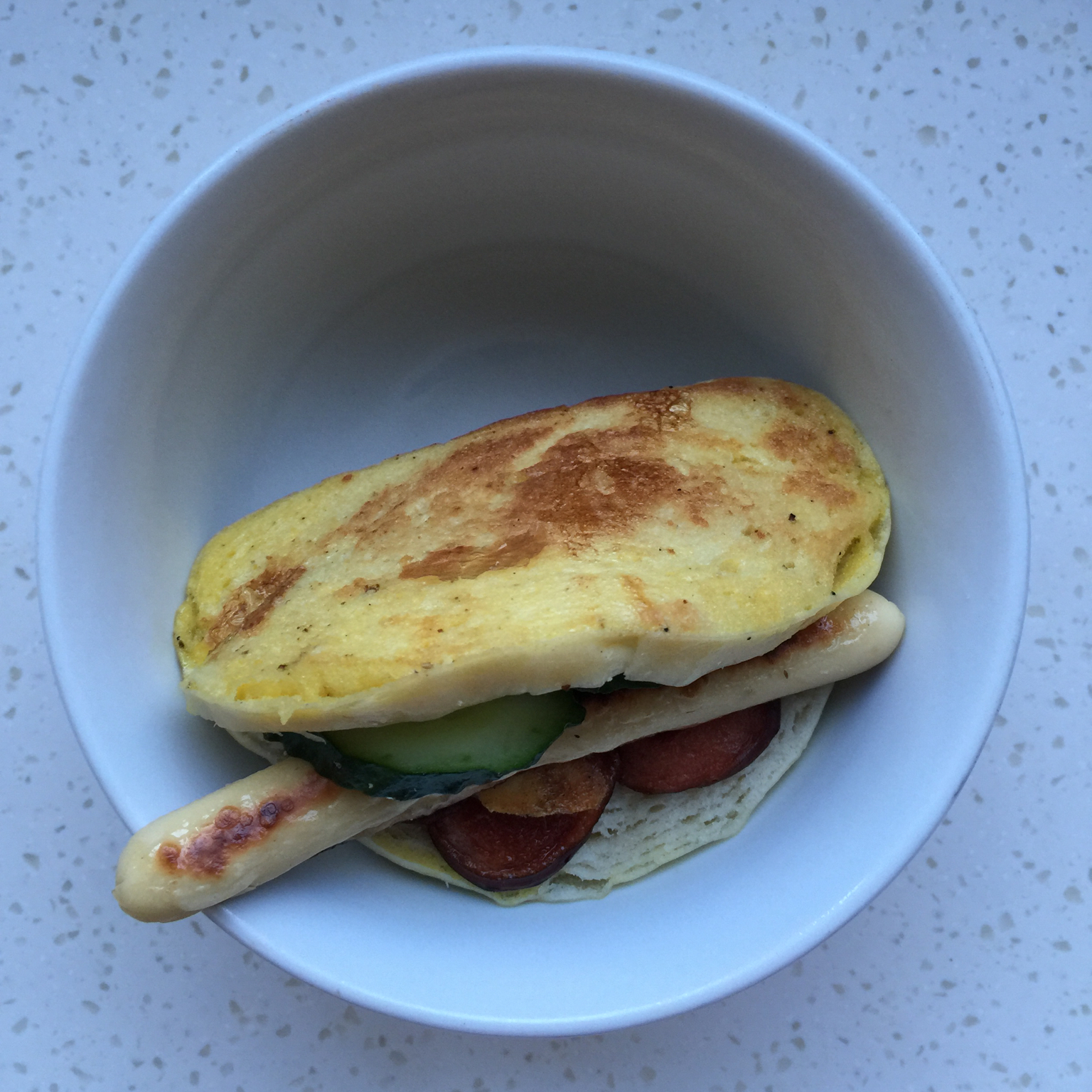 早餐鸡蛋馒头片