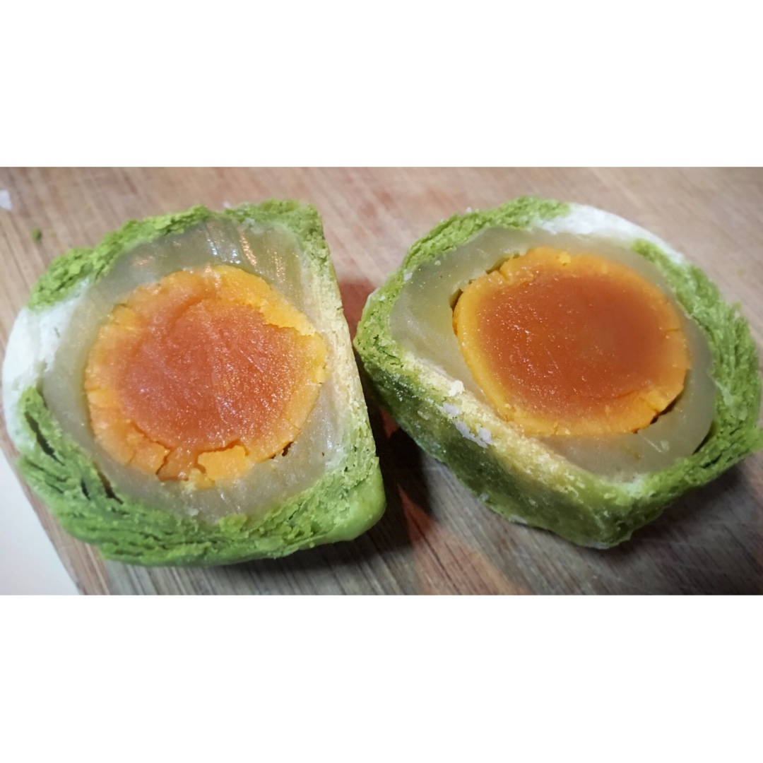 蛋黄酥~紫薯、抹茶、原味~花好月圆，中秋快乐~内附一次做六色蛋黄酥方法~