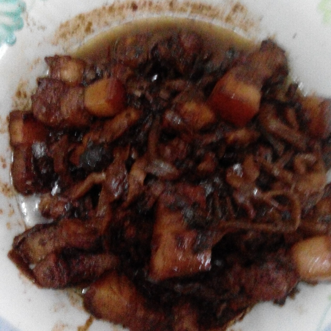 干豆角红烧肉