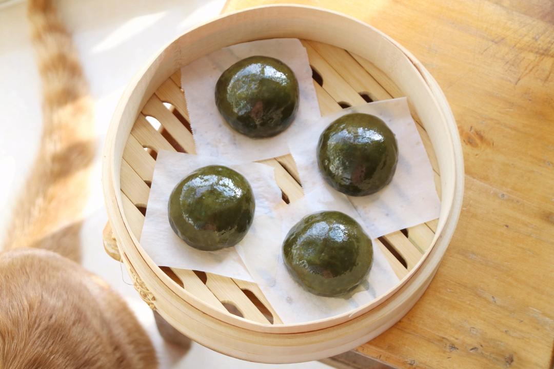 艾草青团（不发硬，QQ弹弹超好吃）