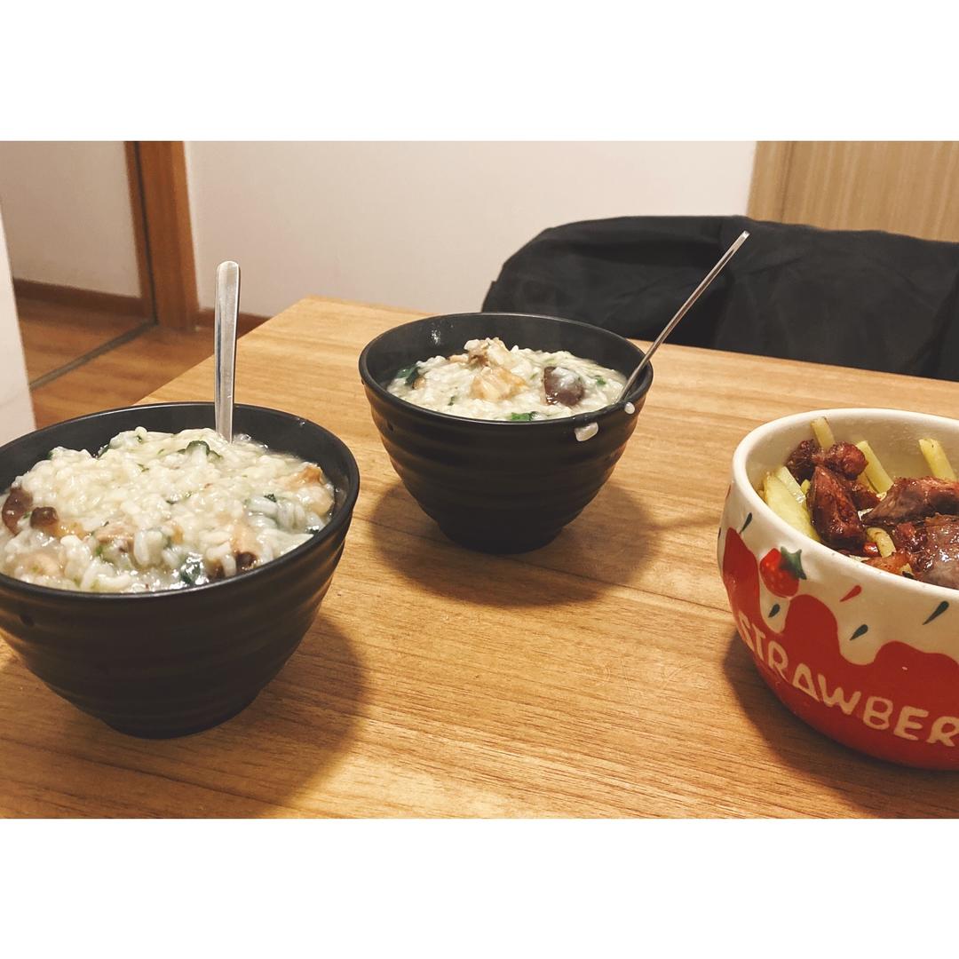 0失败香菇滑鸡粥