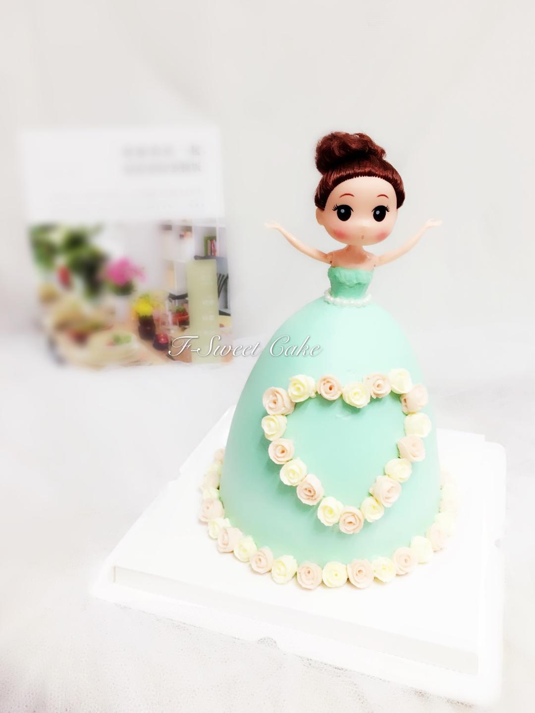 清新风之芭比蛋糕