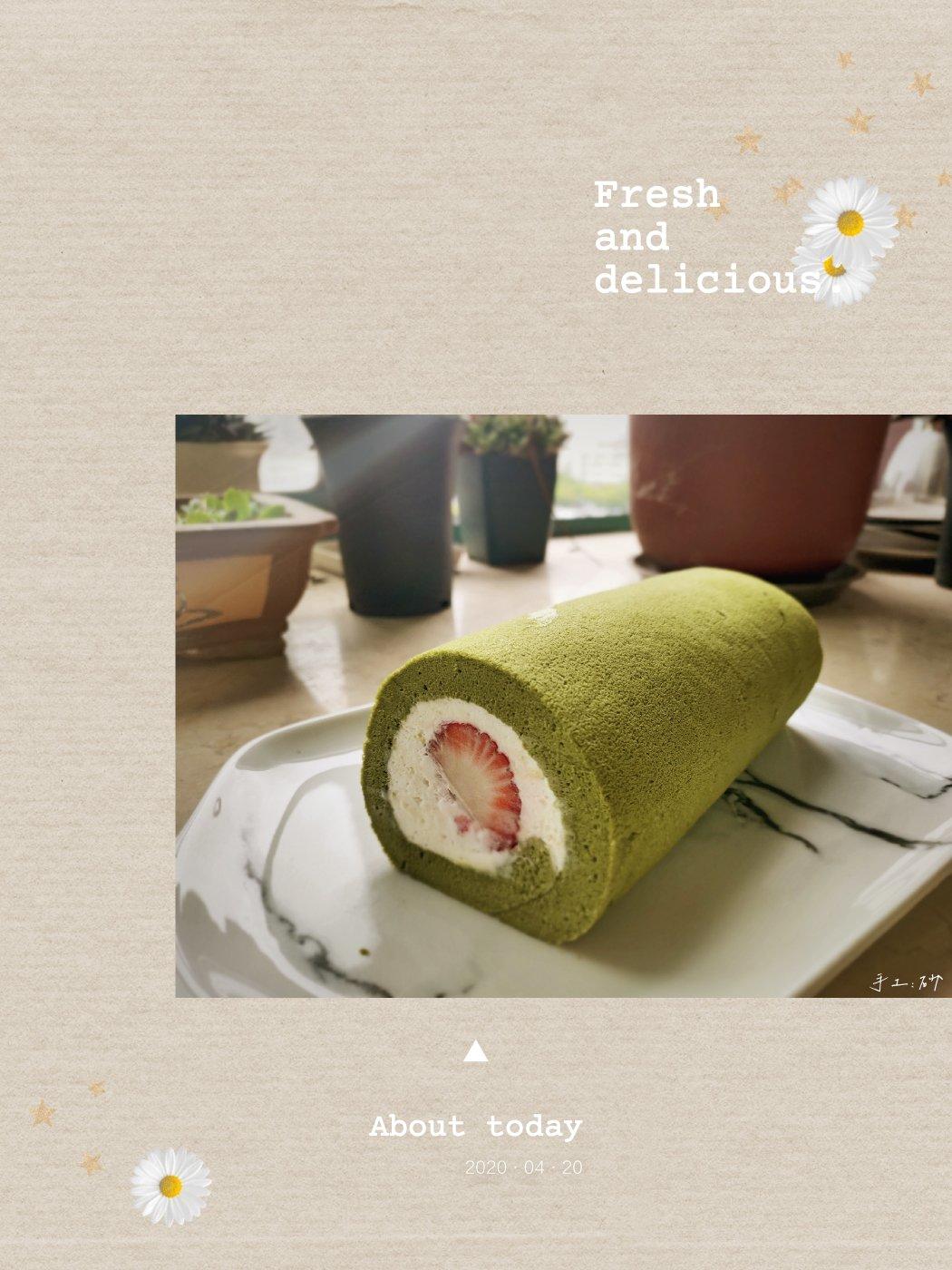 日式抹茶蛋糕卷