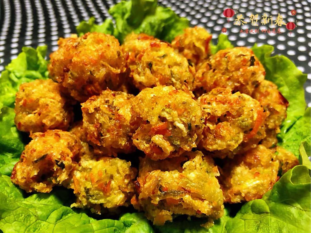 酥炸萝卜丝丸的做法
