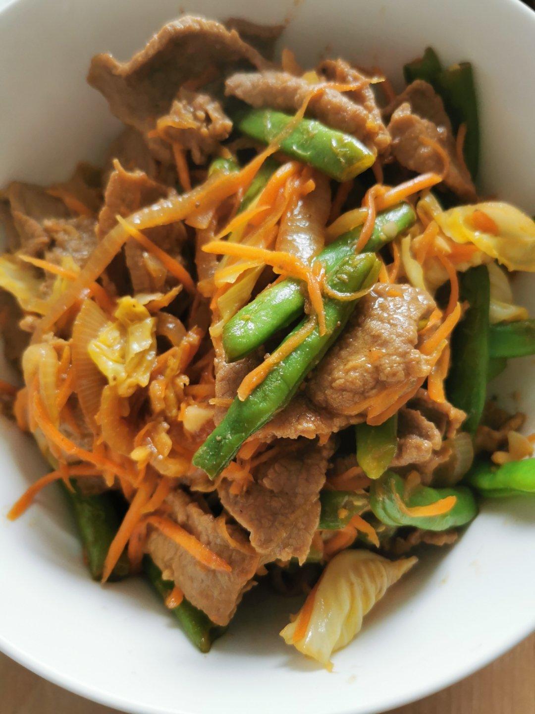【健身厨男】杂蔬炒牛肉片