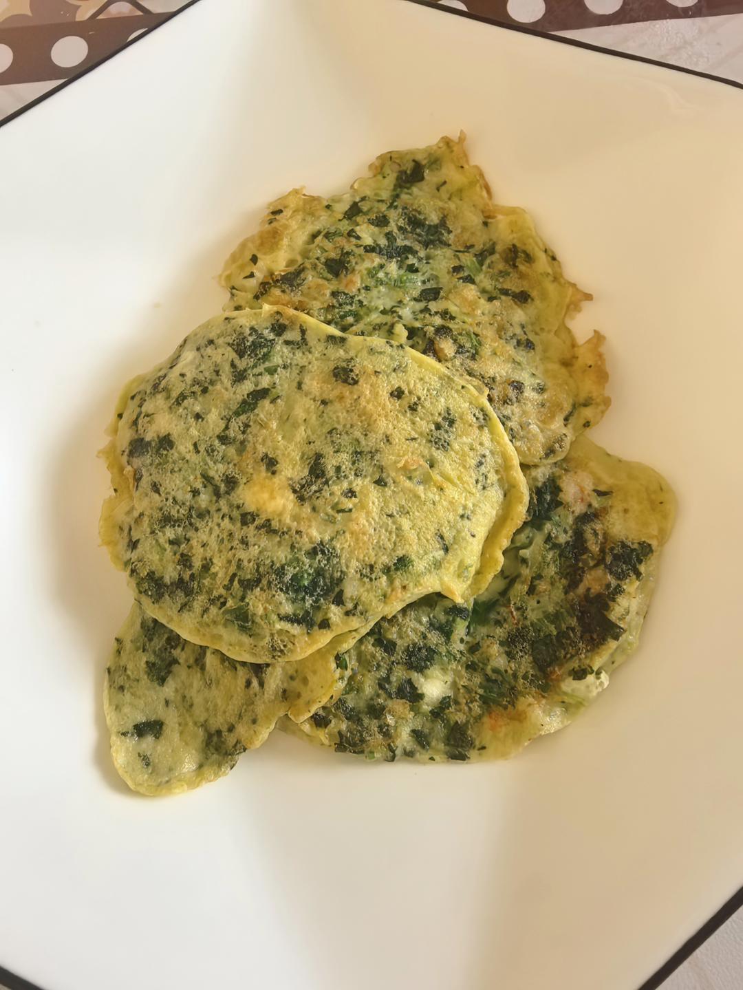 菠菜虾仁饼(可当一岁宝宝辅食)