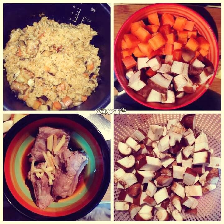 喷香排骨焖饭（爆好吃）