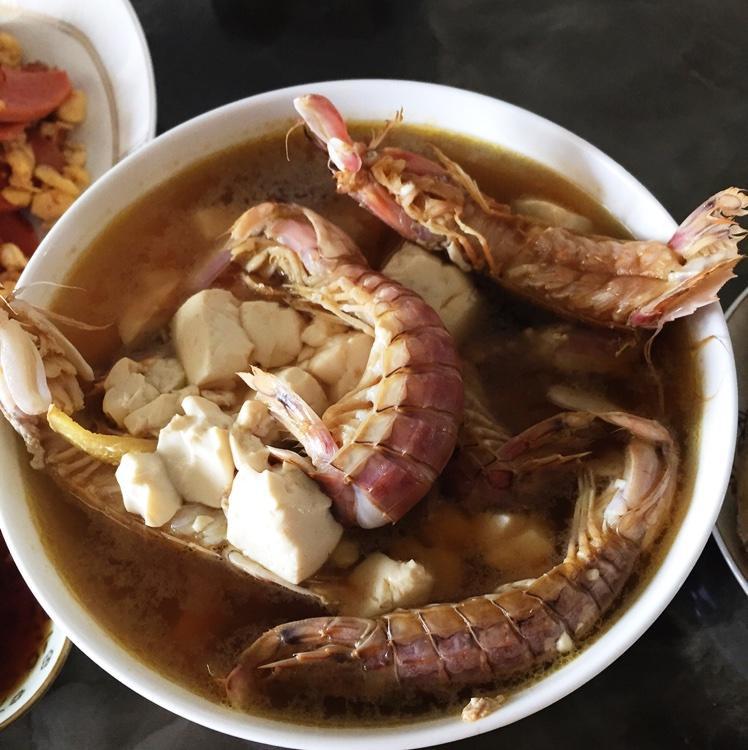 虾姑豆腐汤