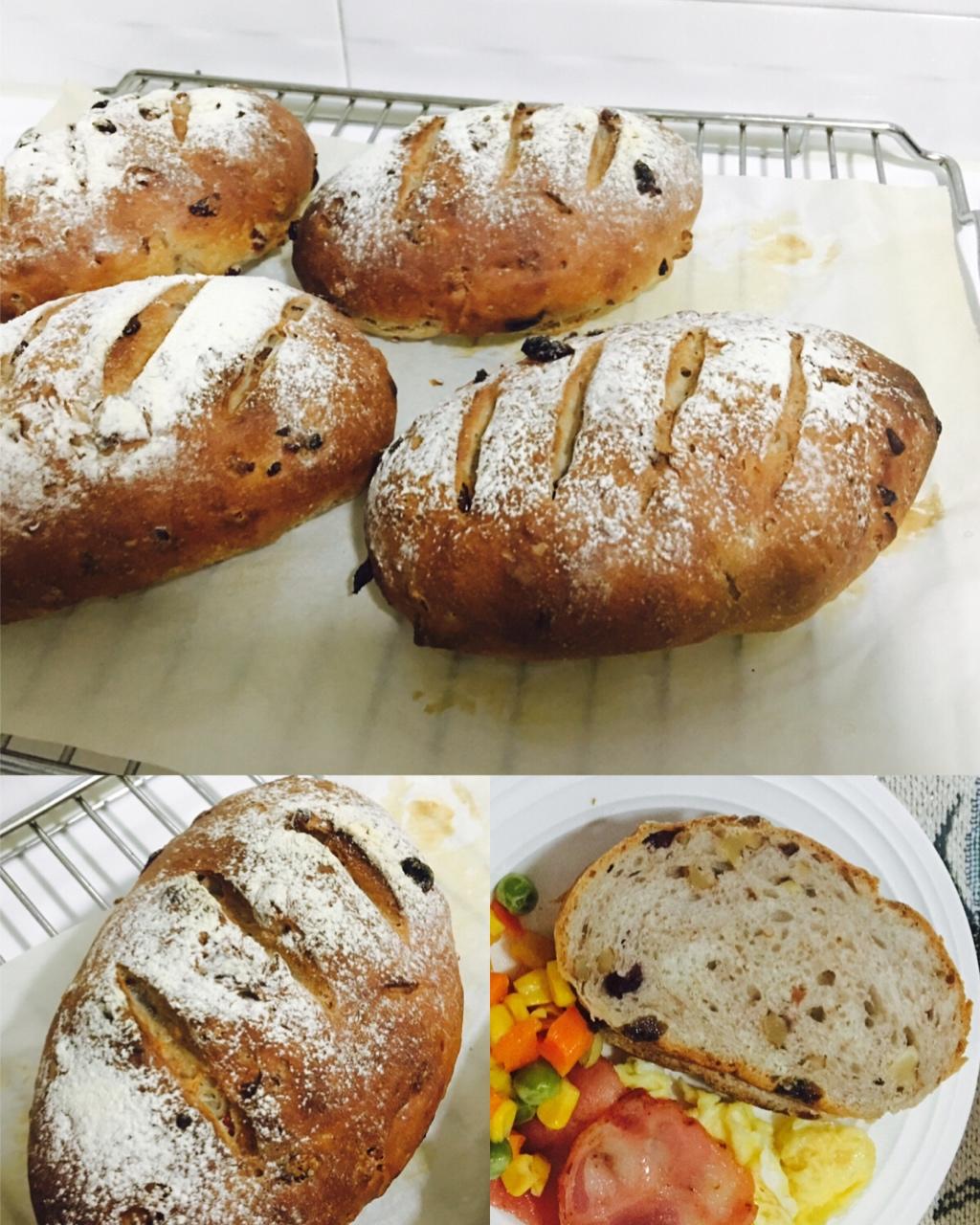 全麦核桃包～软欧包