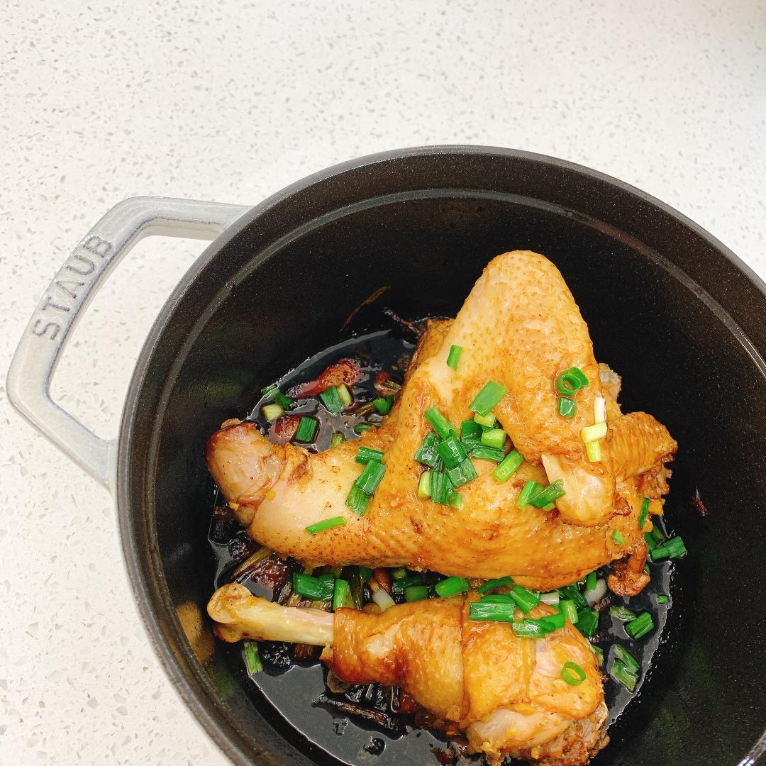 【4月北鼎珐琅铸铁锅食谱】无水葱油鸡