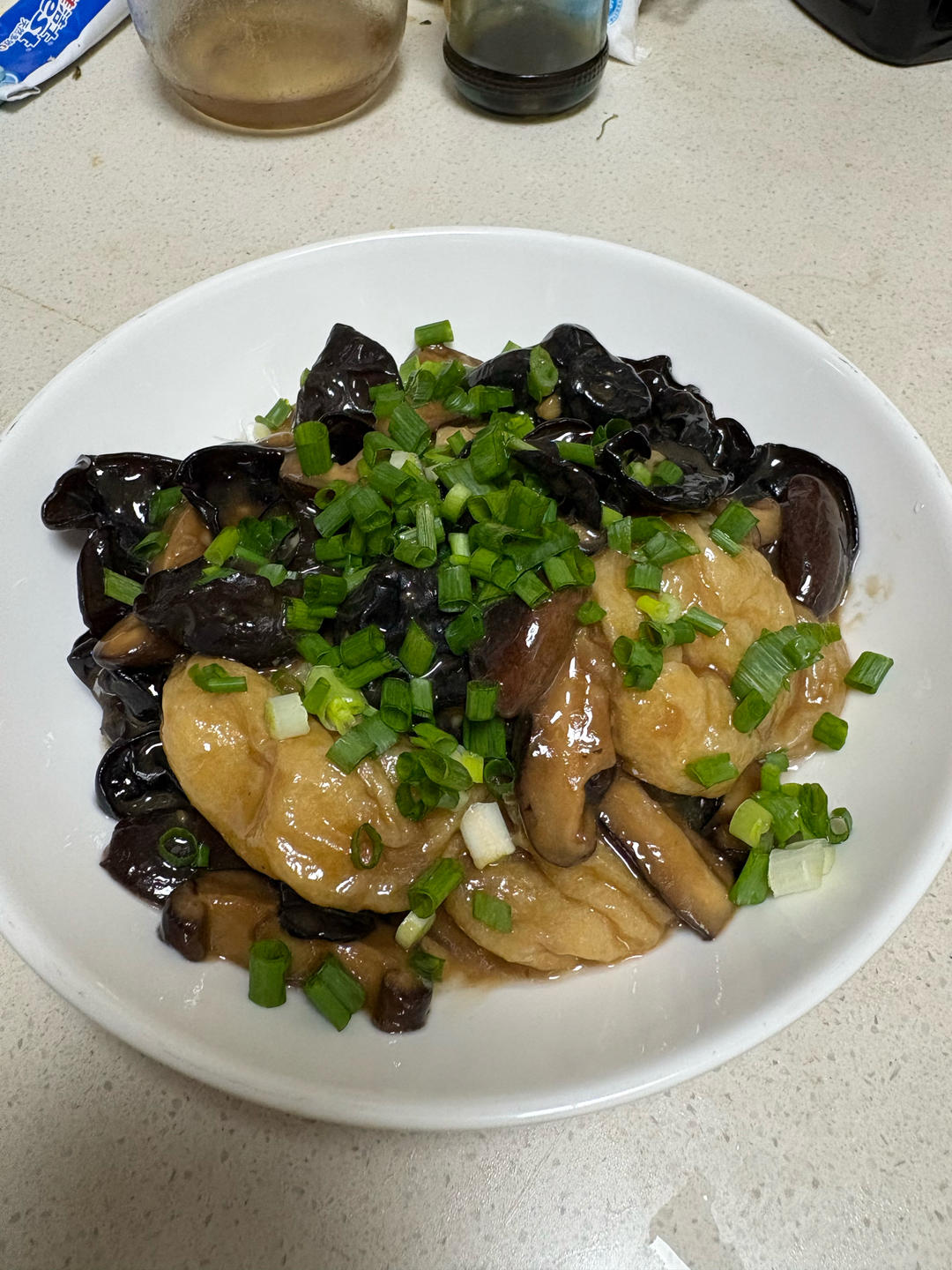 江南菜——蚝油双菇油面筋