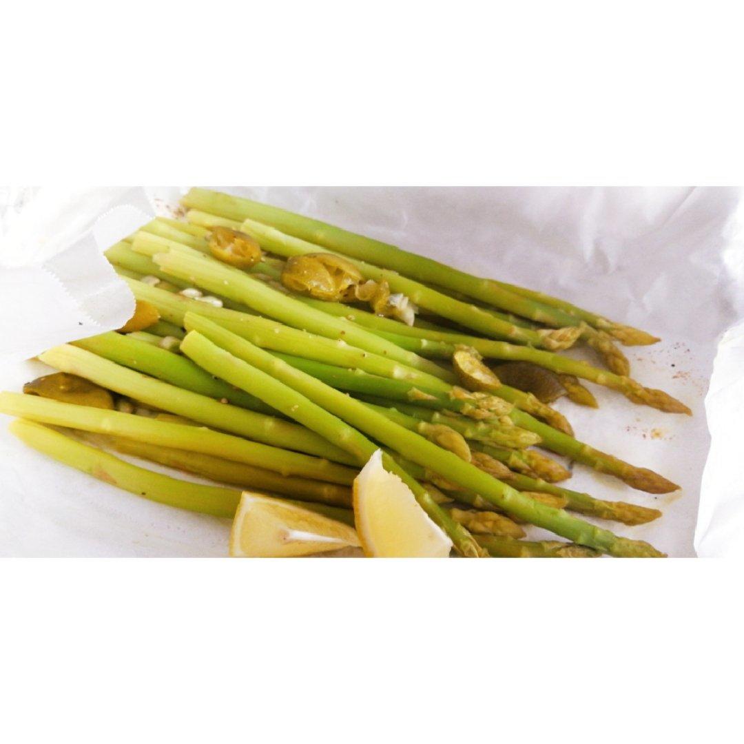 清新柠檬信封烤芦笋