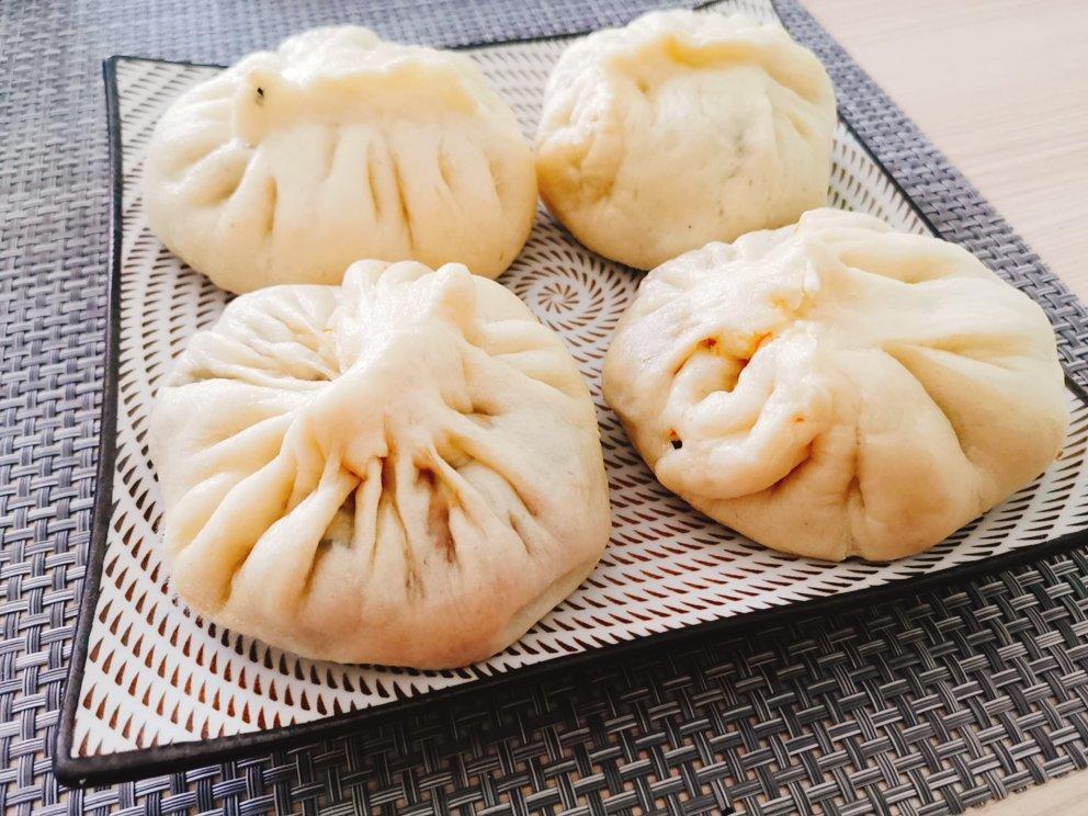 胡萝卜木耳鸡蛋素包子