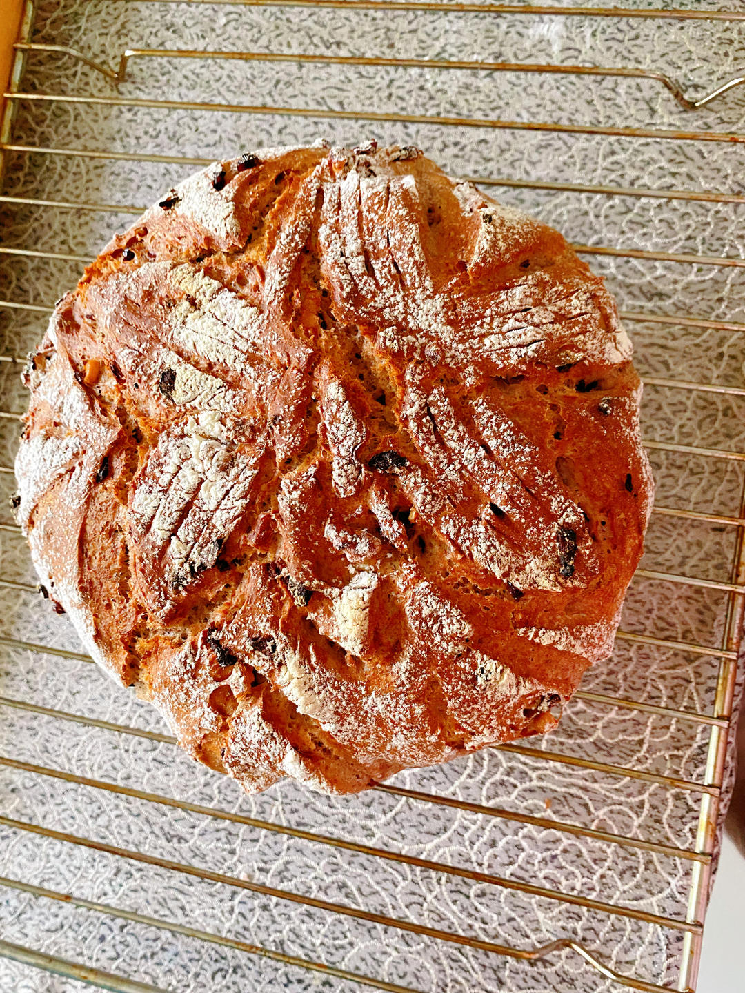 德国婆婆秘方·只多一料·香得上天的全麦核桃蔓越欧包