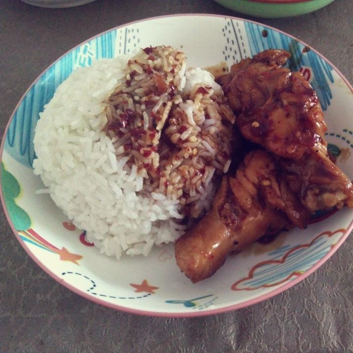照烧鸡腿饭
