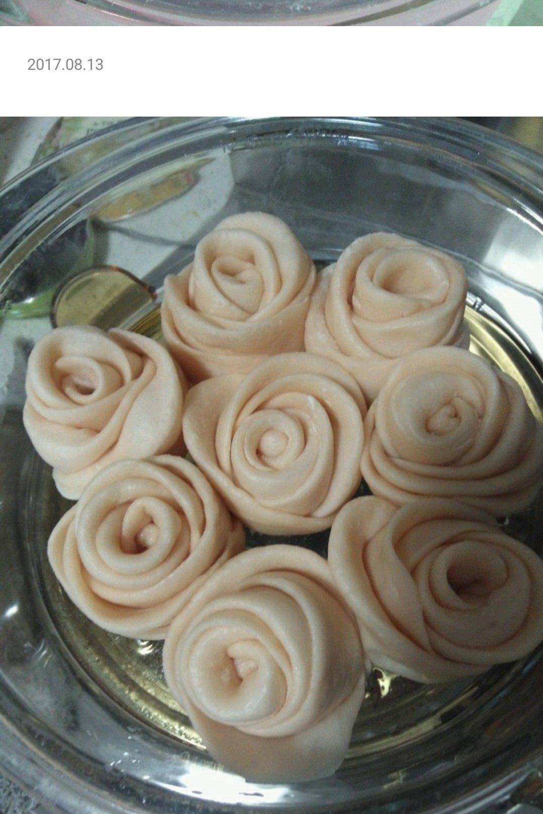 玫瑰花馒头