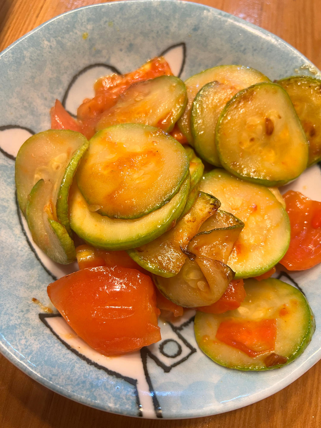 西红柿炒西葫芦