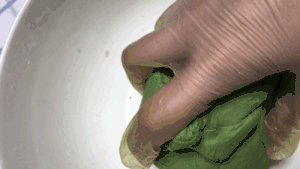 艾草青团-植物油版（超详细；咸味+甜味；附红豆馅做法）的做法 步骤10