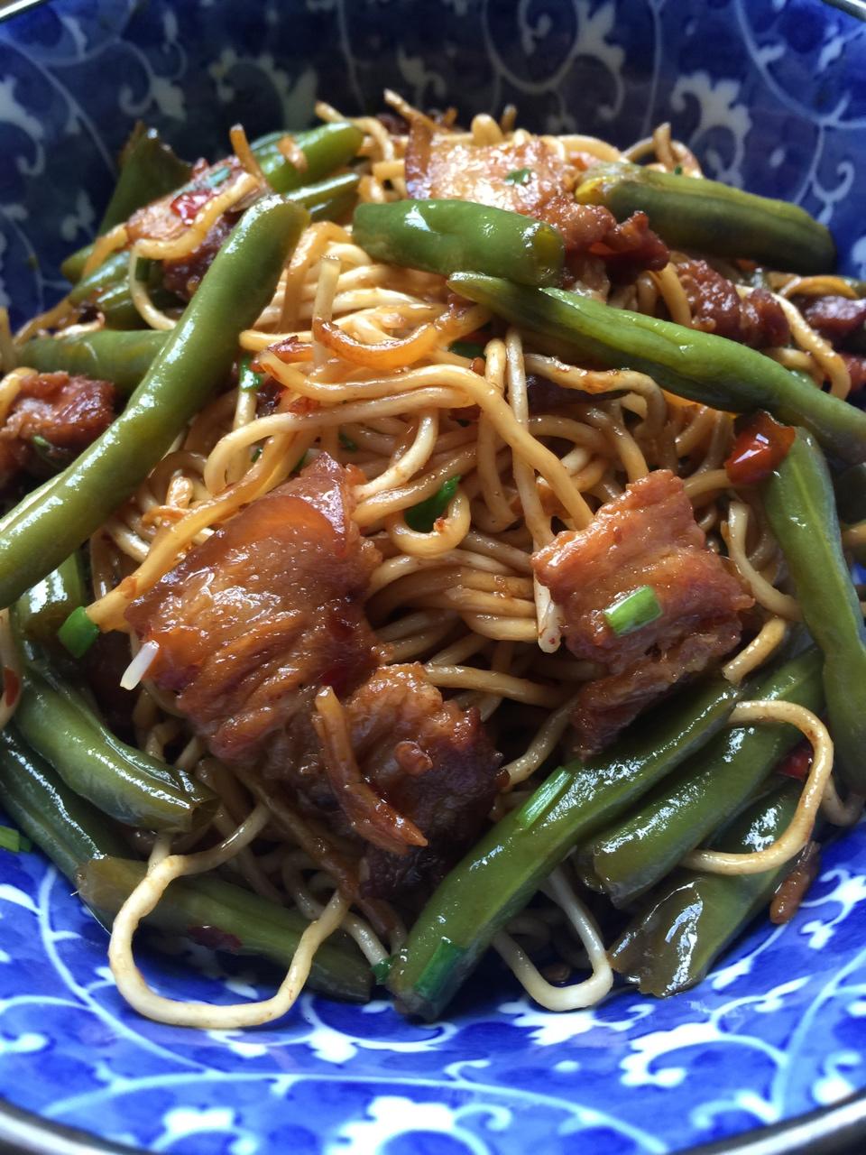 蒸面（四季豆焖面）